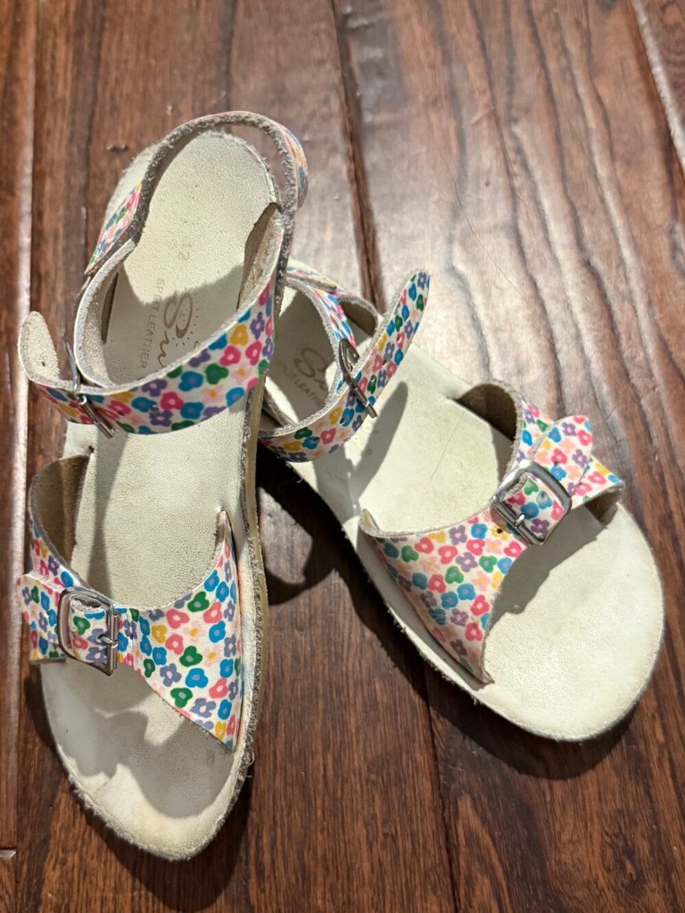Sun-San Surfer Floral Sandals Size 12